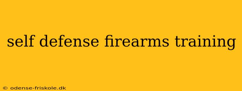 self defense firearms training