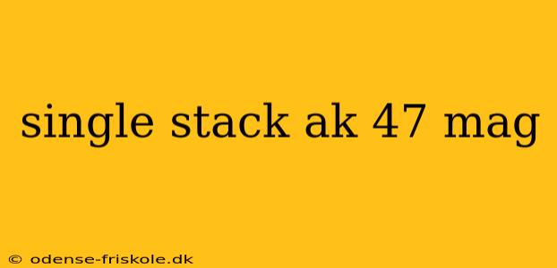 single stack ak 47 mag