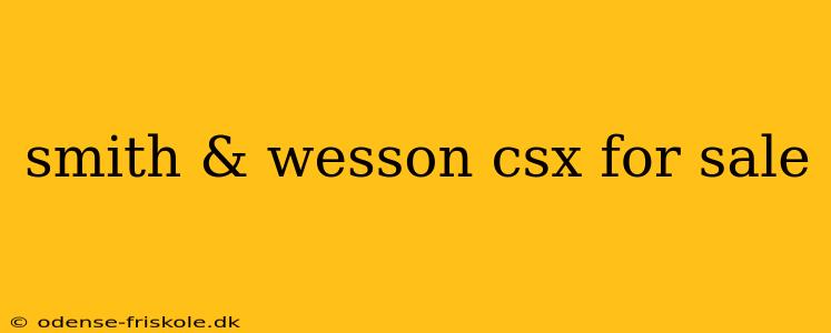 smith & wesson csx for sale