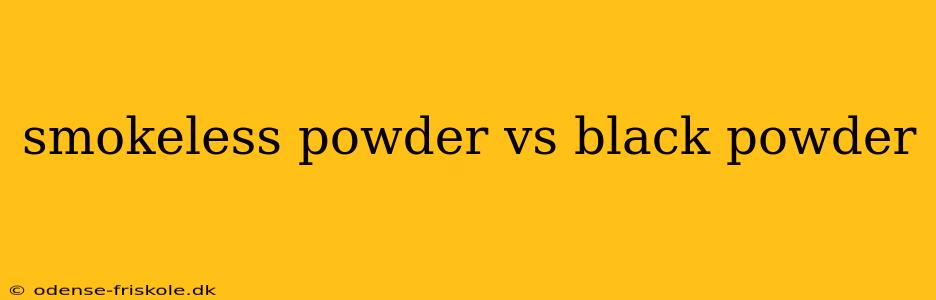 smokeless powder vs black powder