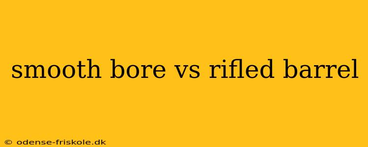 smooth bore vs rifled barrel