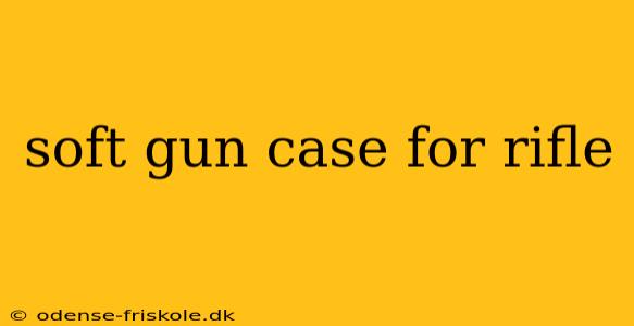 soft gun case for rifle