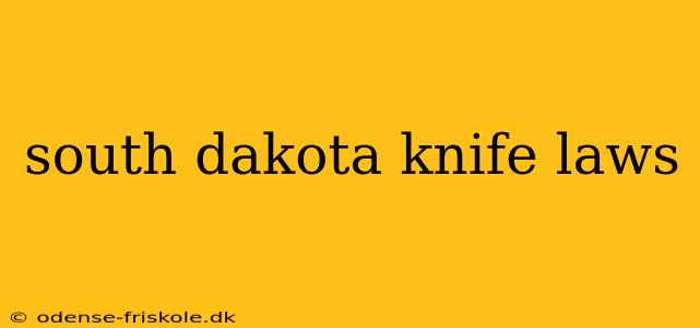 south dakota knife laws