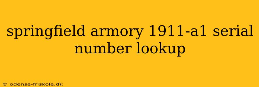 springfield armory 1911-a1 serial number lookup