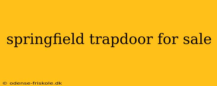 springfield trapdoor for sale