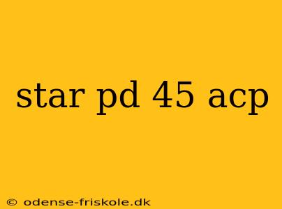 star pd 45 acp