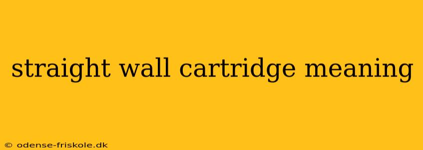 straight wall cartridge meaning