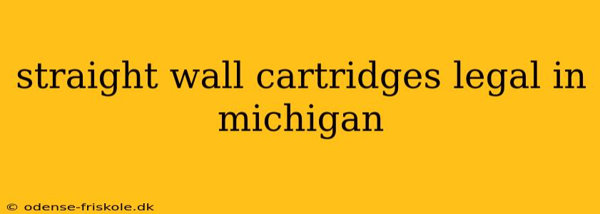 straight wall cartridges legal in michigan