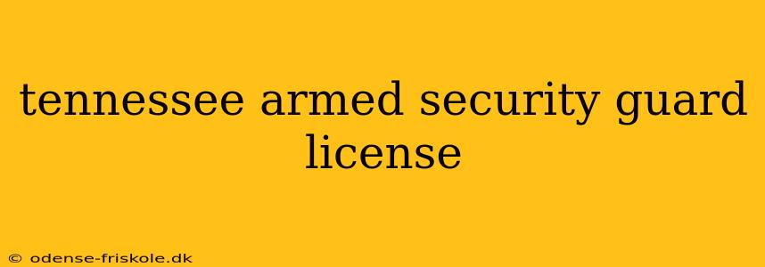 tennessee armed security guard license