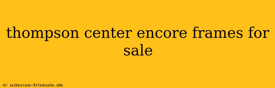 thompson center encore frames for sale