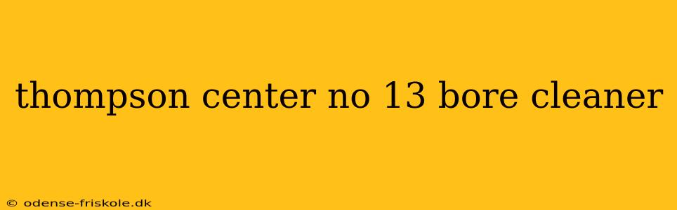 thompson center no 13 bore cleaner