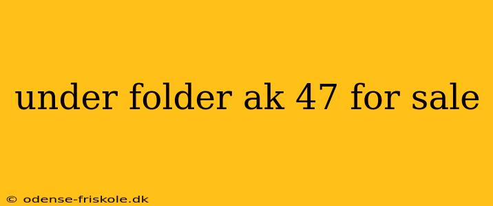 under folder ak 47 for sale