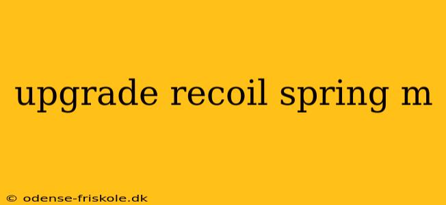 upgrade recoil spring m