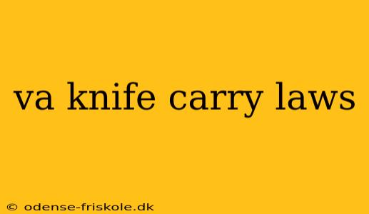 va knife carry laws