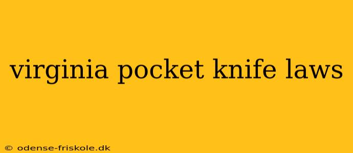 virginia pocket knife laws