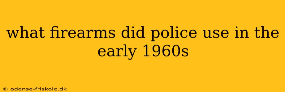 what firearms did police use in the early 1960s