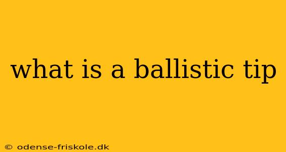 what is a ballistic tip