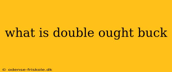 what is double ought buck