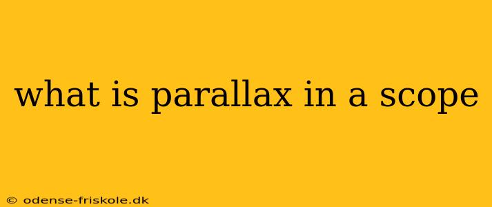 what is parallax in a scope