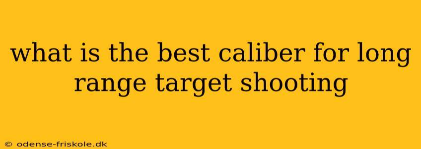 what is the best caliber for long range target shooting