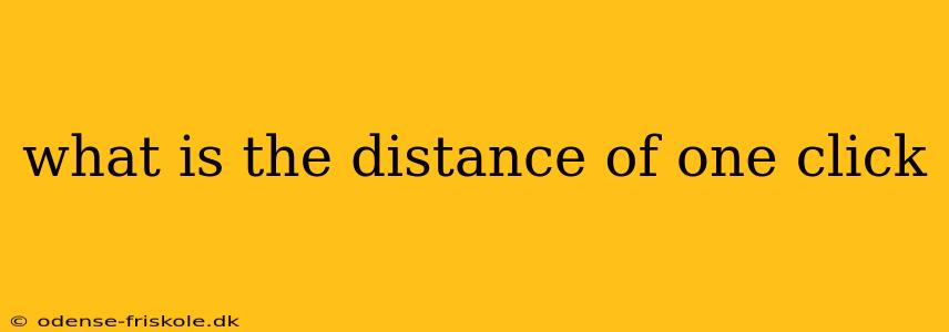 what is the distance of one click