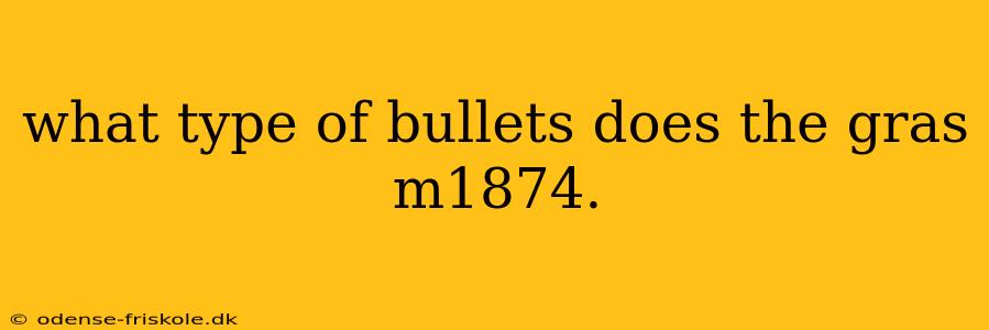 what type of bullets does the gras m1874.