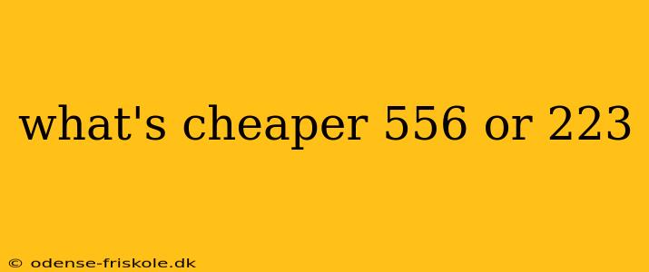 what's cheaper 556 or 223