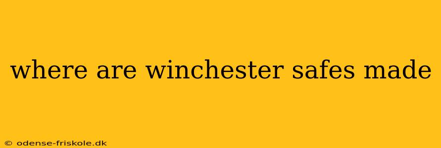 where are winchester safes made