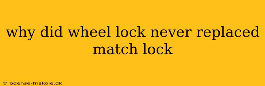 why did wheel lock never replaced match lock