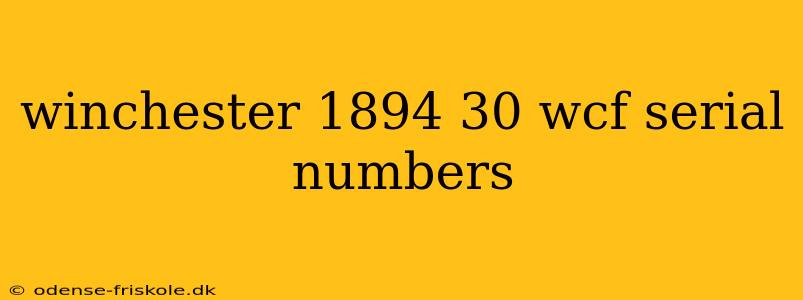 winchester 1894 30 wcf serial numbers